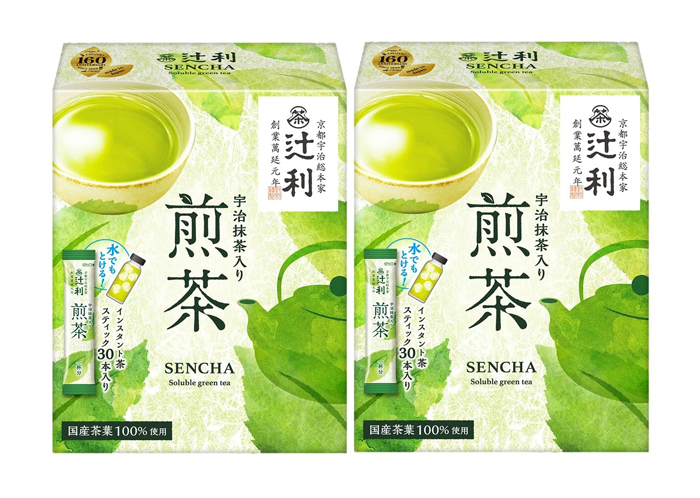 Amazon.co.jp: 辻利 宇治抹茶入り煎茶(スティック) 30P ×2箱